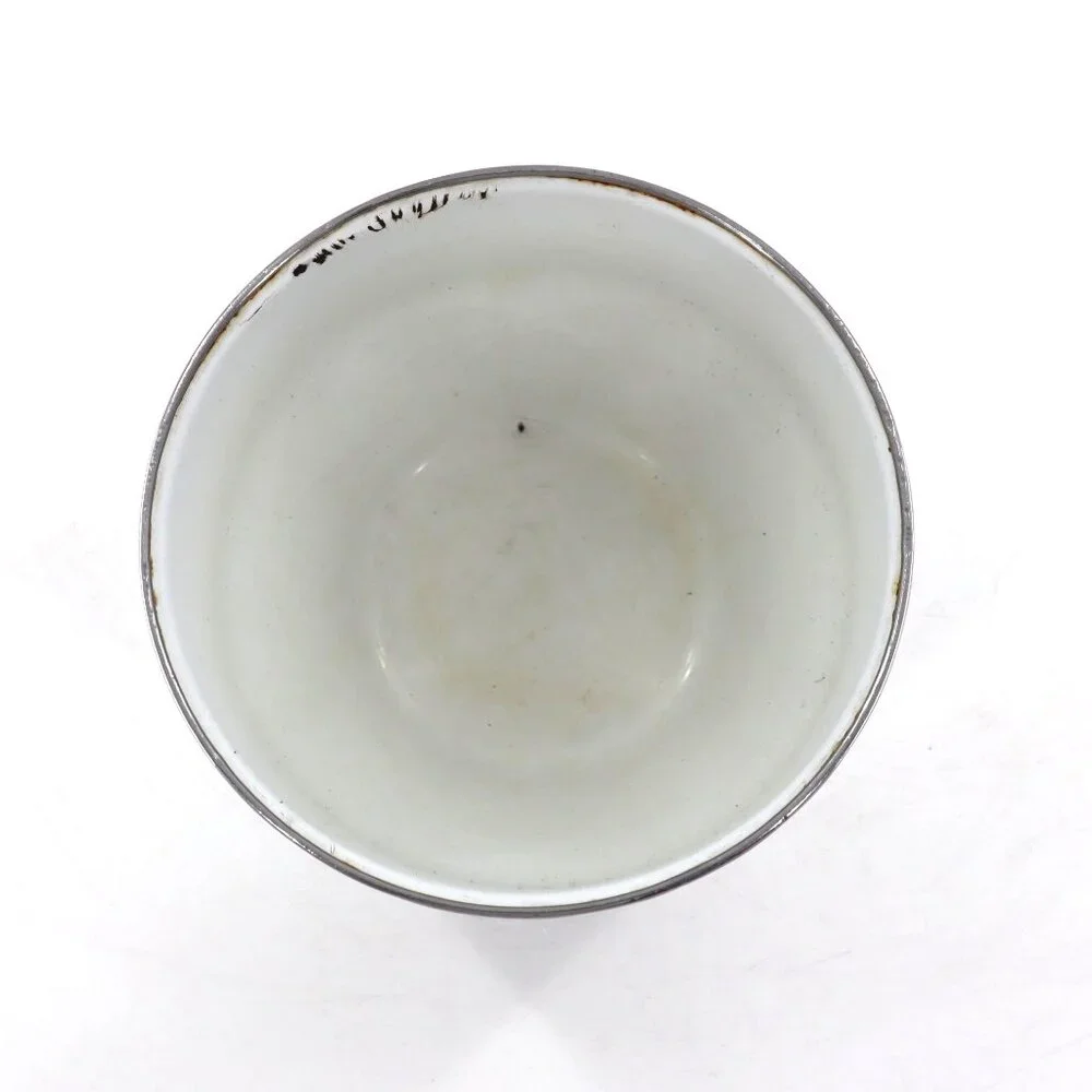 Vintage Kitchen Mixing Bowl White Grannycore Retro Nostalgic Country Cottagecore